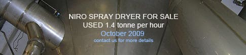 Spray Dryer for Sale
